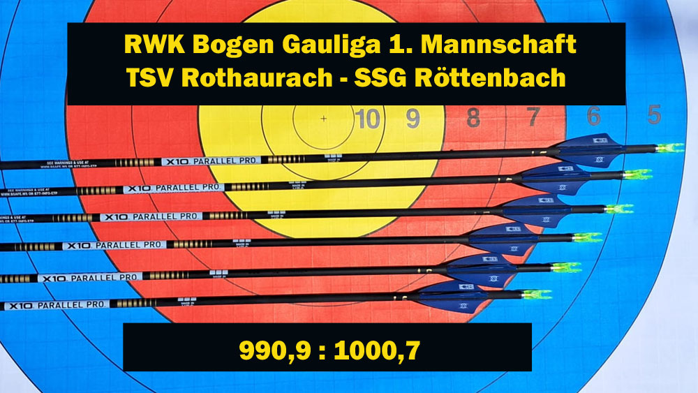 Röttenbach schlägt Rothaurach mit 1000 zu 990 Punkten.